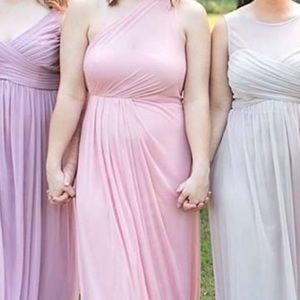 Blush bridesmaid dress
